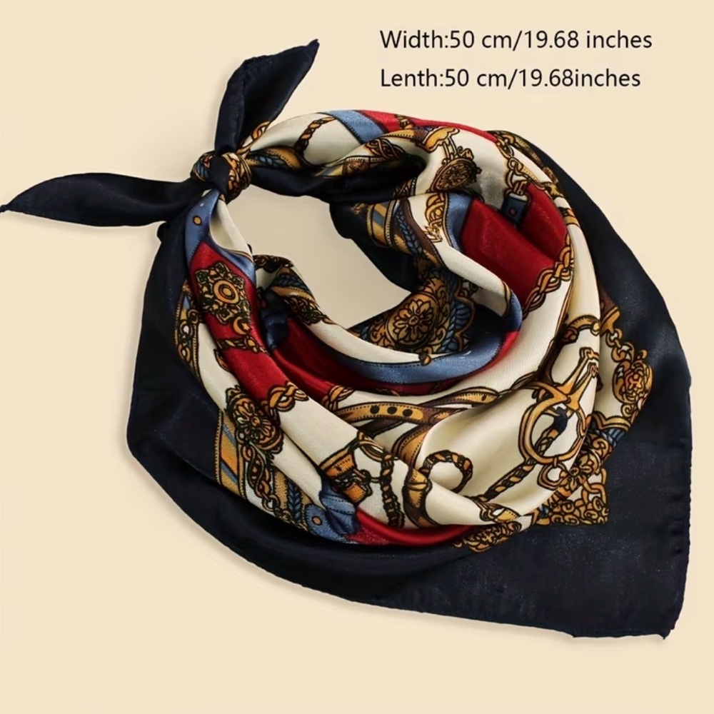 Chic Multicolor Patterned Scarf - Picture 2 of 2
